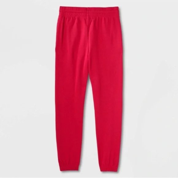 Rudolph the Red-Nosed Reindeer Adult Jogger Sweatpants - Red Size S - Picture 2 of 10